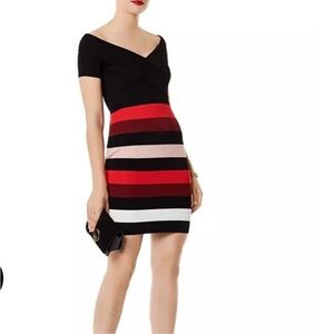 NWT Karen Millen Striped Body-Con Dress. $250
